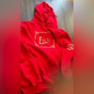 Rampage dragon luck hoodie red